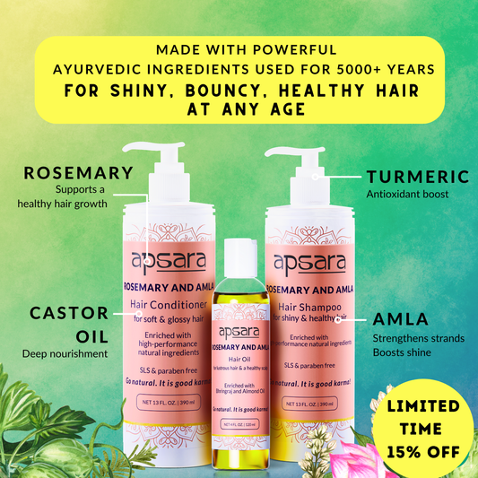 Rosemary & Amla Hair Care Routine (limited time 15% off)